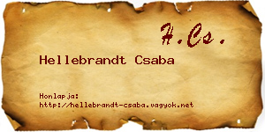 Hellebrandt Csaba névjegykártya